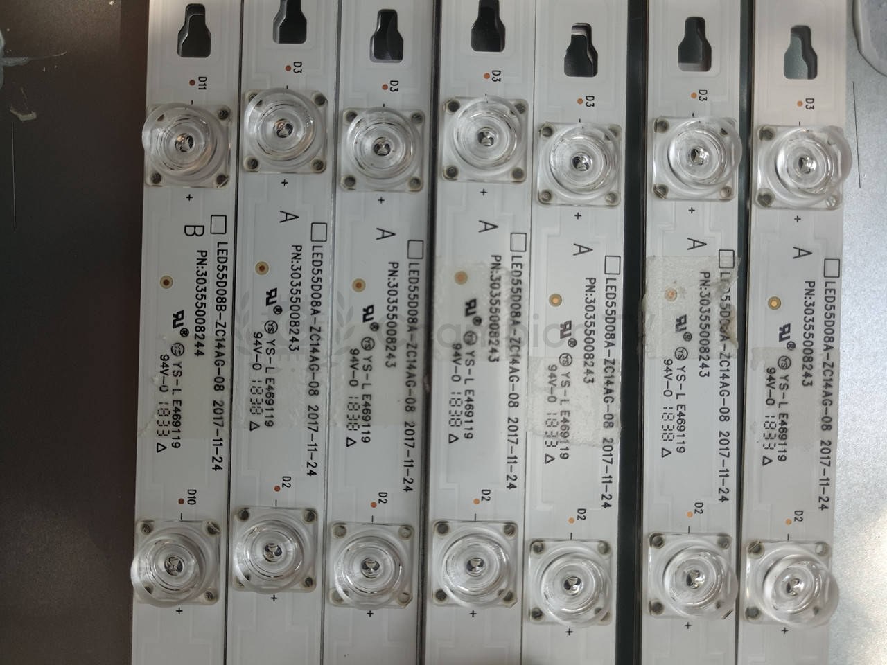 Kivi LED-підсвітка LED55D8A-ZC14CG 55 дюйм 14 планок (7+1), 3V mainboard, новий