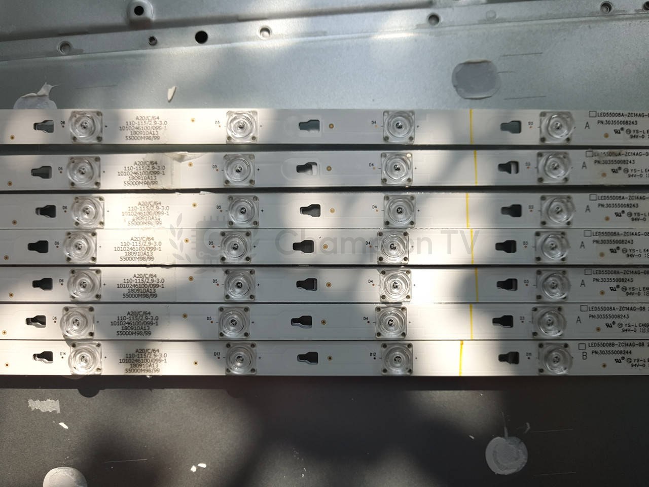 Kivi LED-підсвітка LED55D8A-ZC14CG 55 дюйм 14 планок (7+1), 3V mainboard, новий