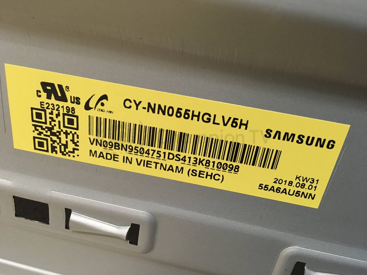 Підсвітка led телевізора Samsung ue55nu7452 L55e6_nhs 55" bn96-45680d