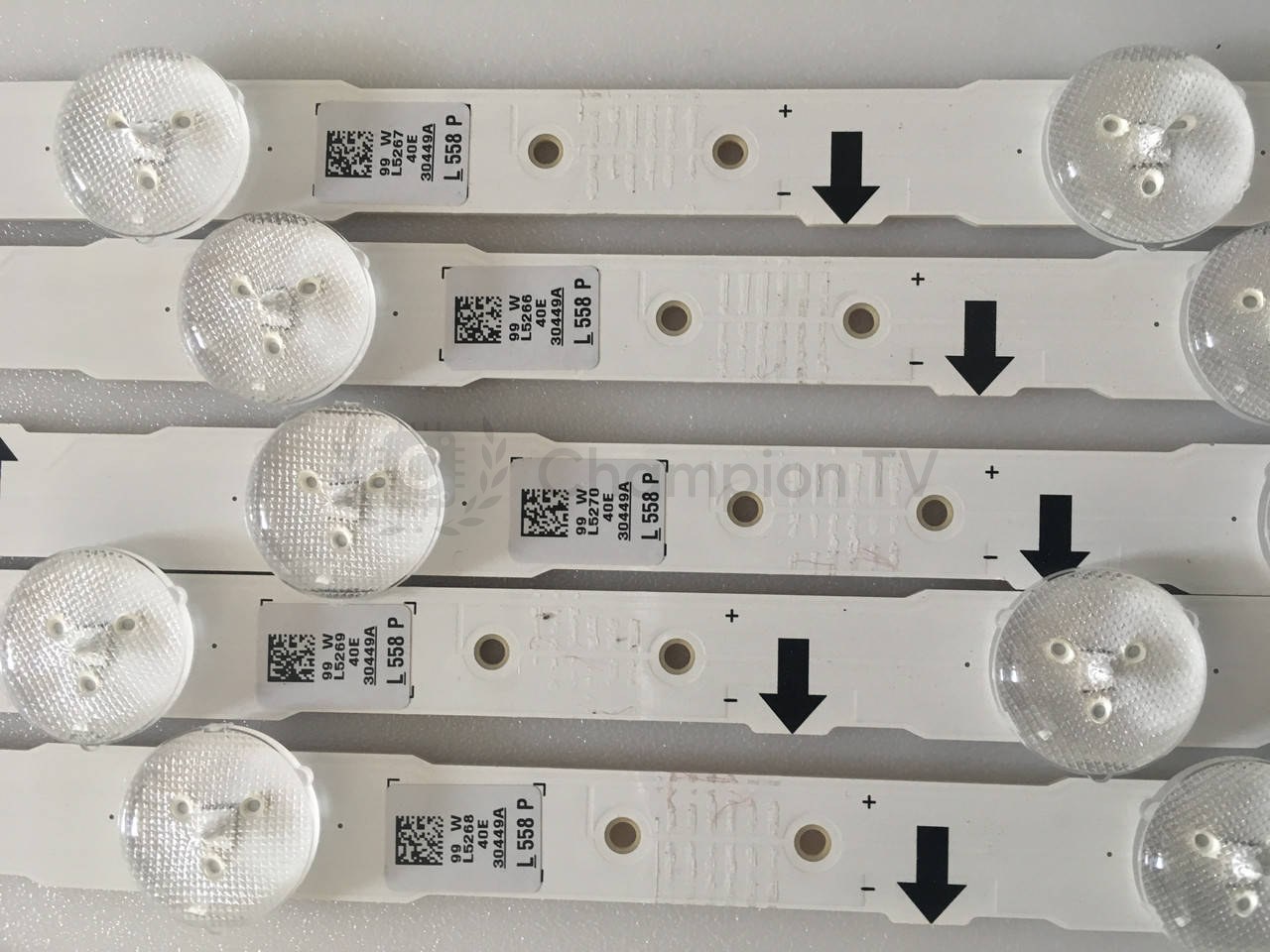 Samsung LED-підсвітка D4GE-400DCA-R2 для UE40J5100AW 40" (комплект 2 шт - довга та коротка планка), б/в