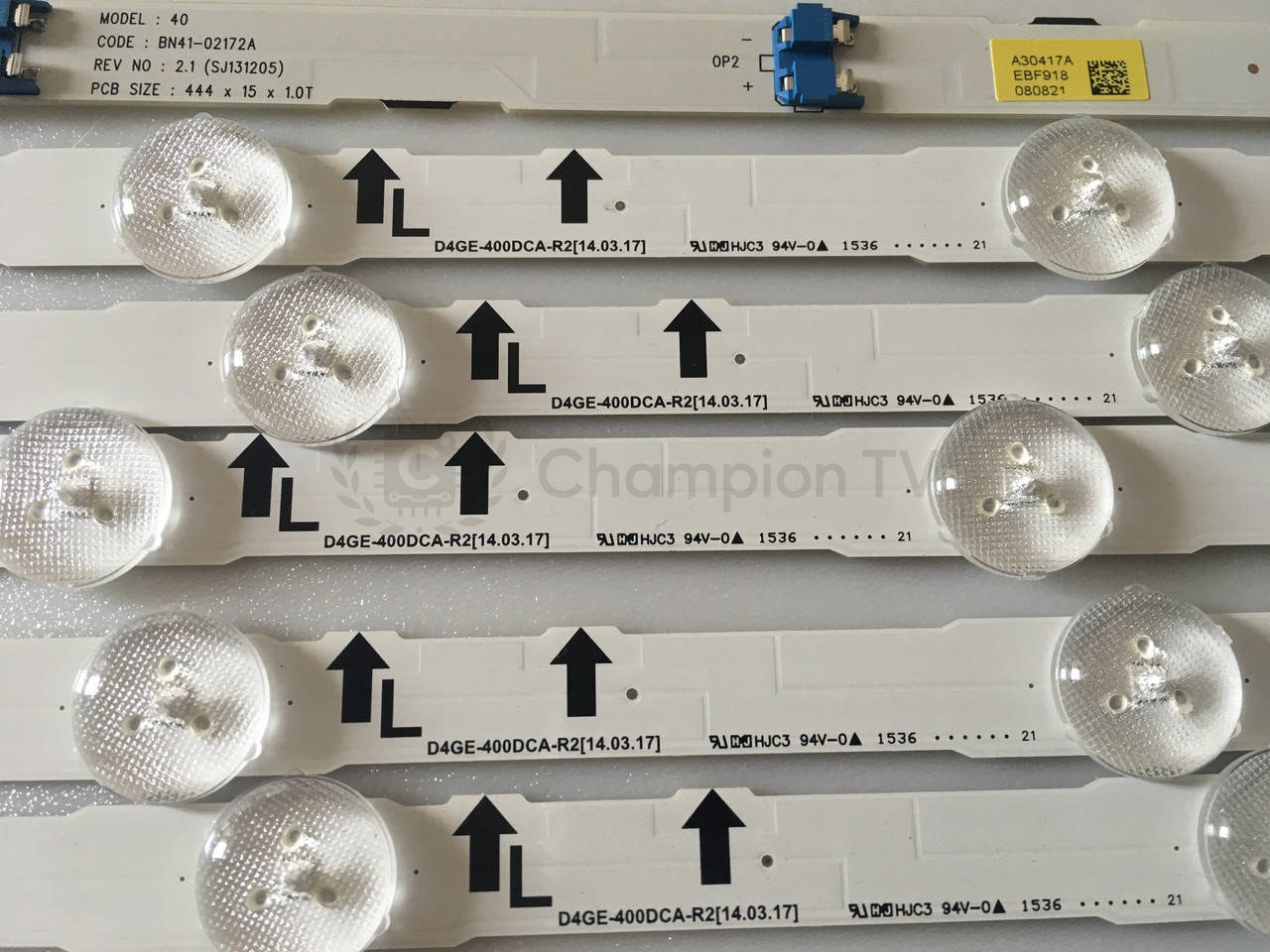 Samsung LED-підсвітка D4GE-400DCA-R2 для UE40J5100AW 40" (комплект 2 шт - довга та коротка планка), б/в