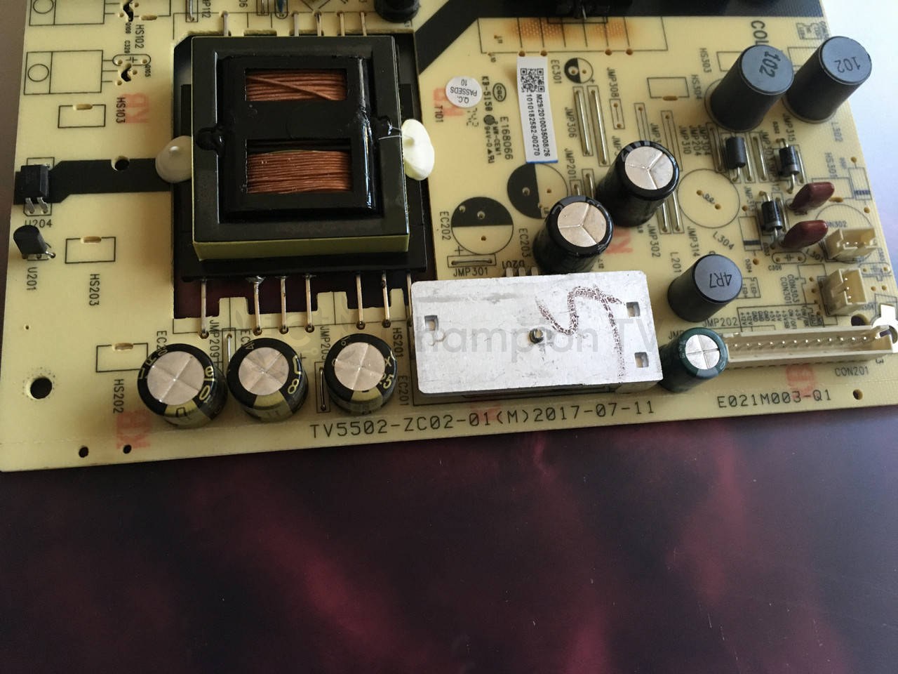 Блок живлення Kivi 50UK30G 1010182582 TV5502-ZC02-01 PSU, б/у