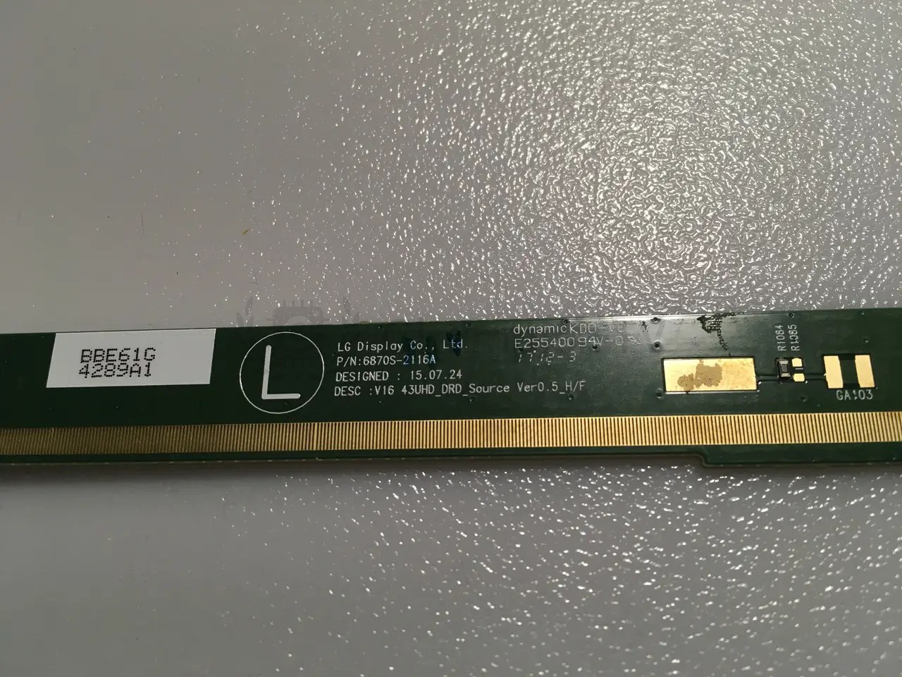 LG Display буферна плата 6870S-2116A & 6870S-2117A для 43 UHD (ліва+права), робочі