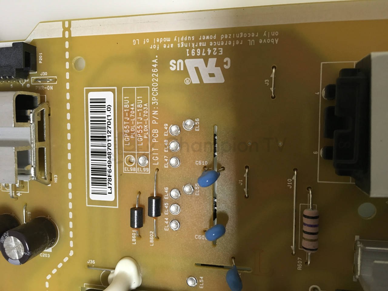 Блок живлення LG LGP55TJ-18U1 PLDK-L703A 3PCR02264A 55UK6300MLB 55 дюймів PSU, б/у