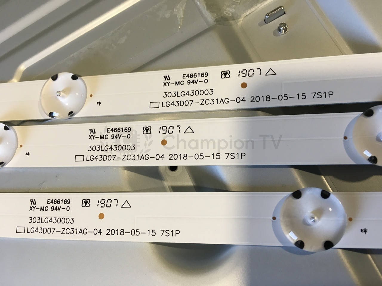 LG LED-підсвітка комплект 3 планки LC43490086A для 43UM7000 та ін, новий