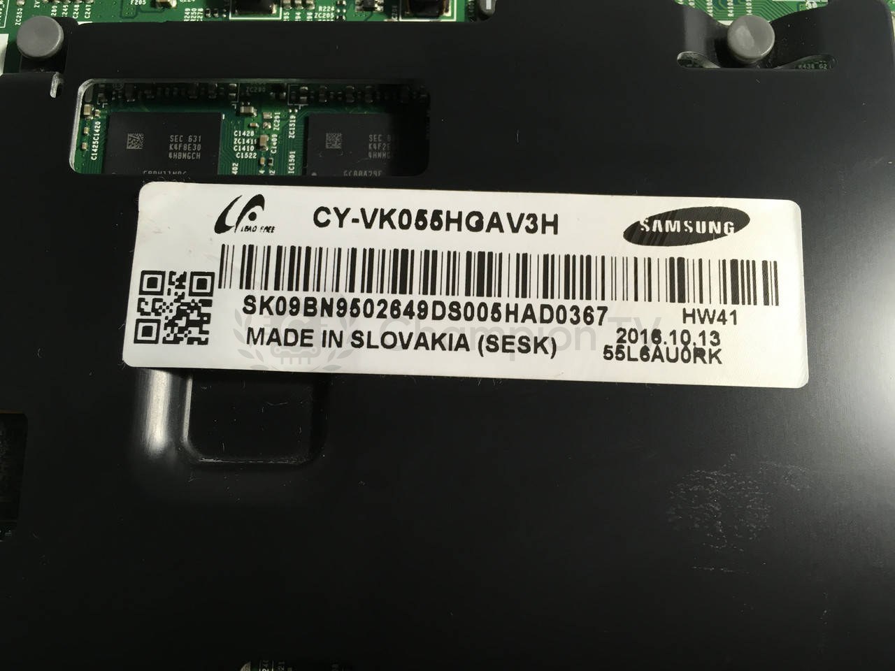 Системна плата Samsung CY-VK066HQAV3H UE55KU6650 55 дюйм mainboard, нова