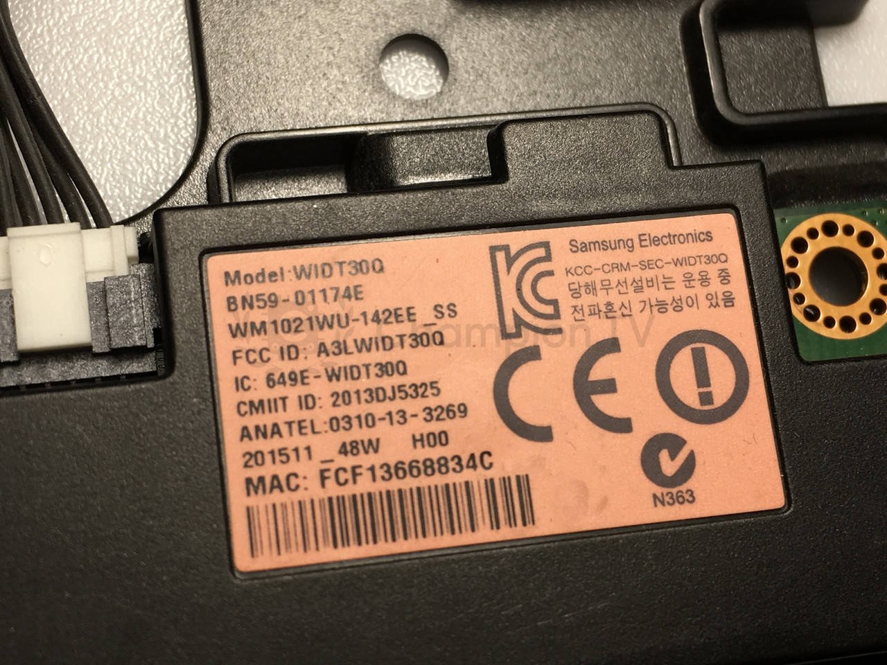 Wi-Fi Bluetooth модуль Samsung BN59-01174E WIDT30Q для телевізорів серії J6