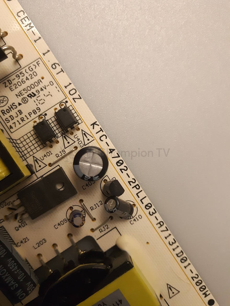 Блок живлення Toshiba 55U7750EV K-PL-L03 KTC-4702-2PLL03 PSU, нова
