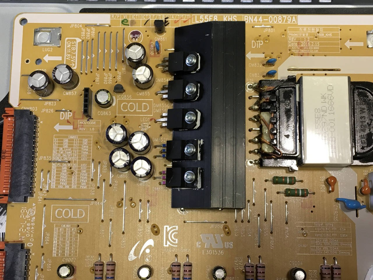 Блок живлення Samsung BN44-00879A L55E8_KHS для UE49KS8000 55 дюйм PSU, вживаний