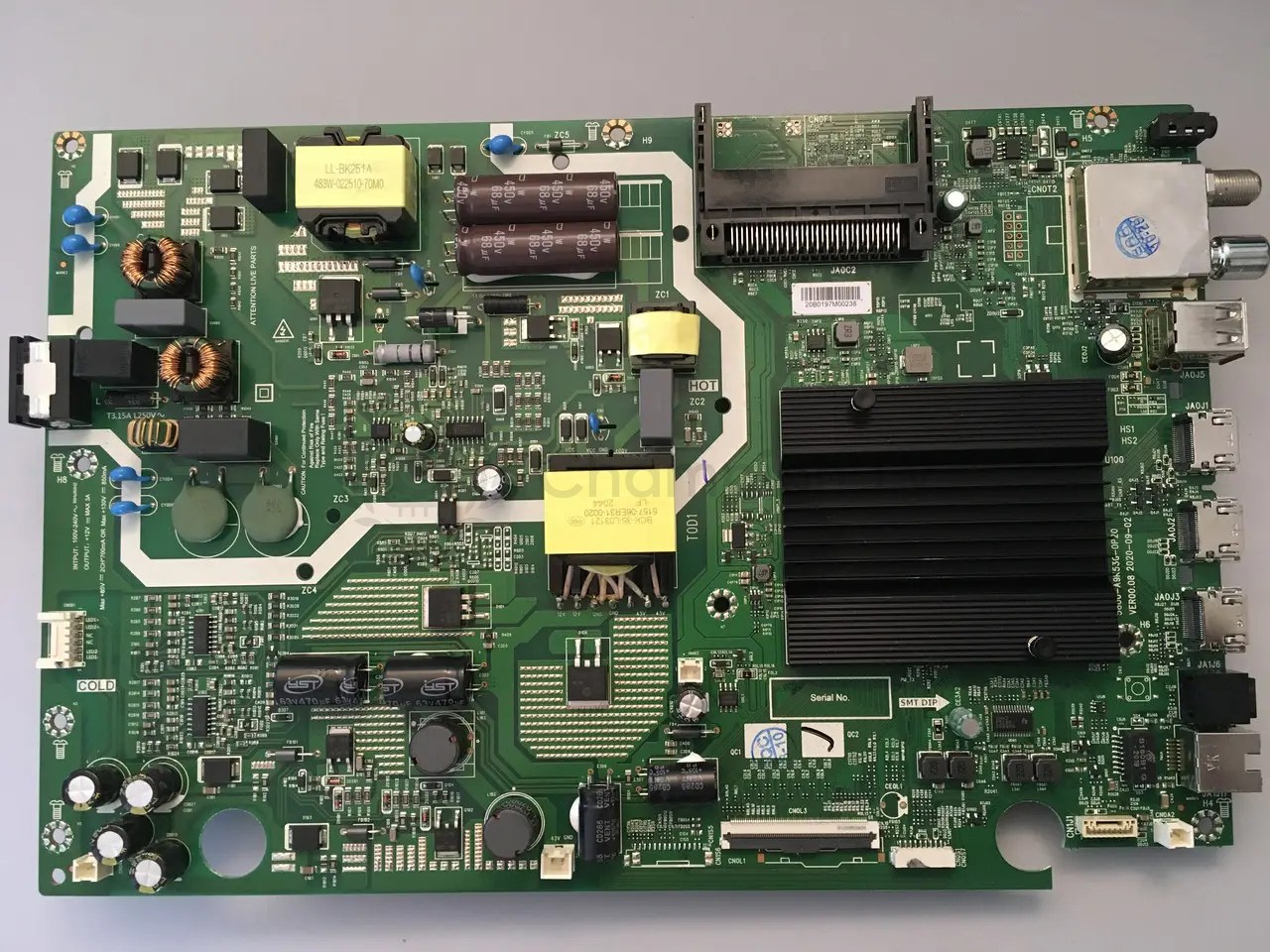 Системна плата Skyworth 55G3A 5800-A9K53G-0P20 55" VER00.08 mainboard, нова