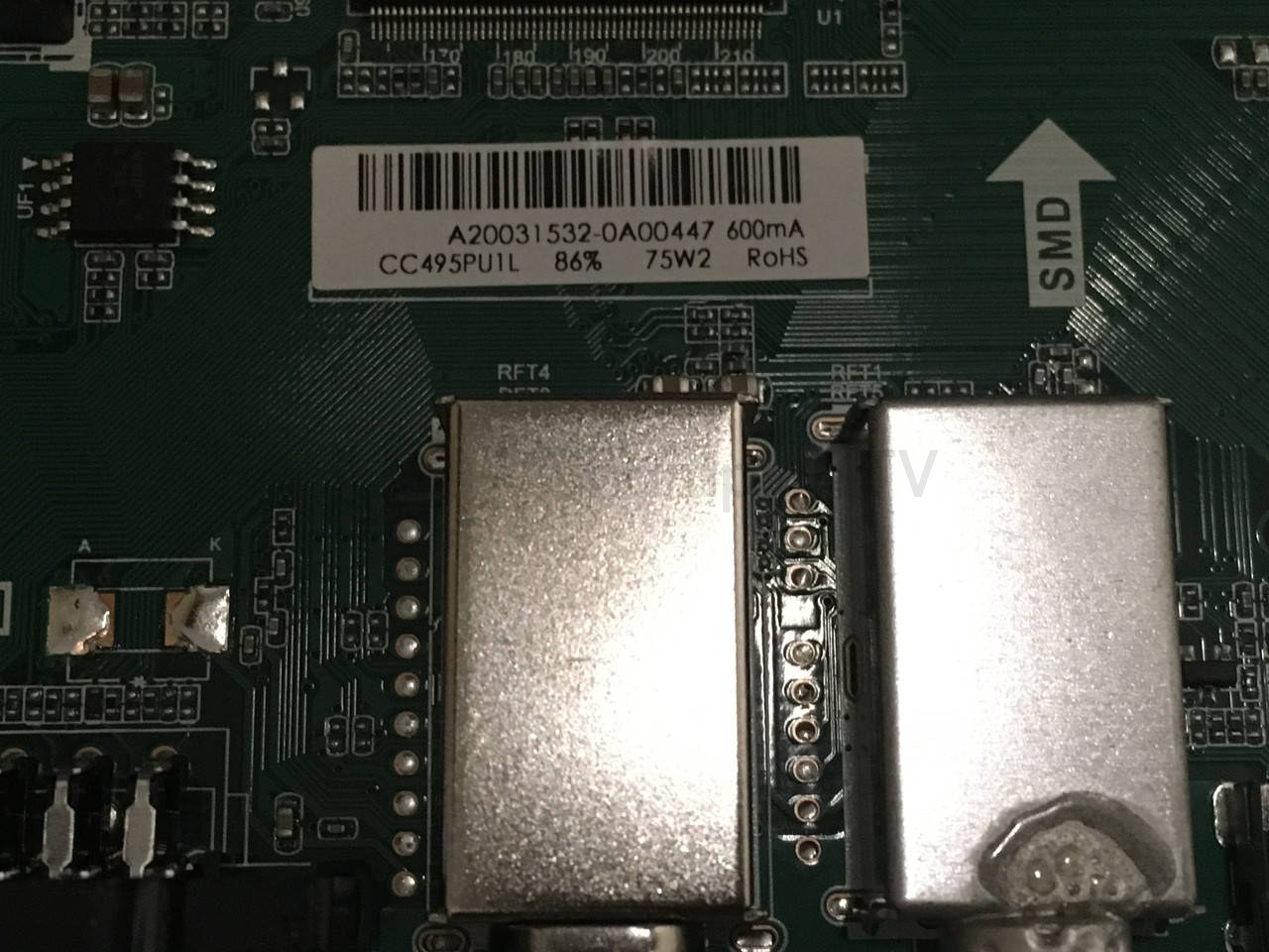 Системна плата VINGA L50FHD20B TP.MS3663S.PB801 50 дюйм mainboard, новий