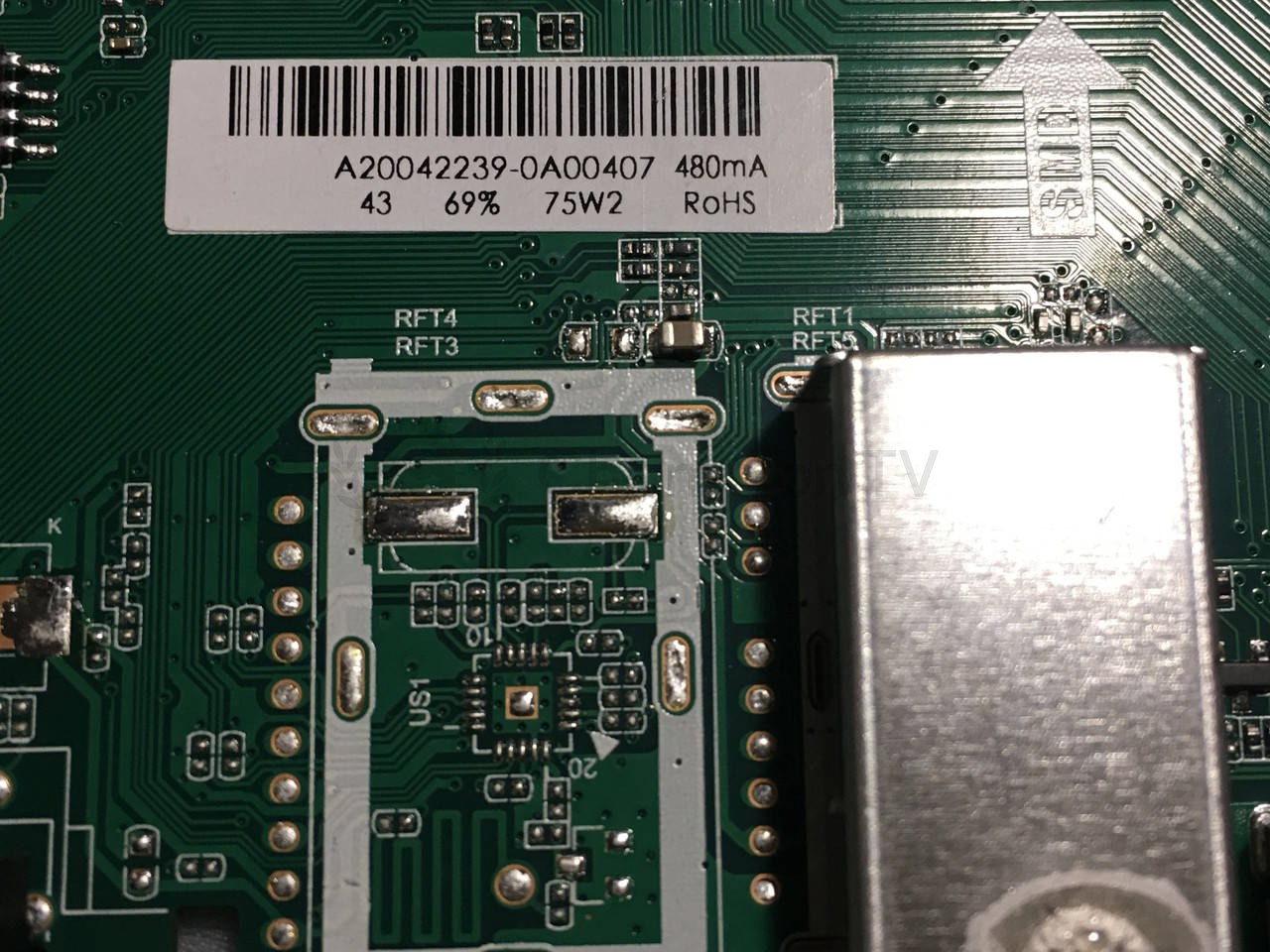 Системна плата MediaTek TP.MS3663S.PB801 LED-телевізорів 43" (mainboard), новий