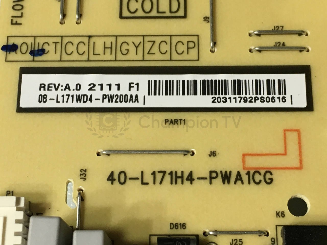 Блок живлення TCL 65S431 40-L171H4-PWA1CG PSU, справний