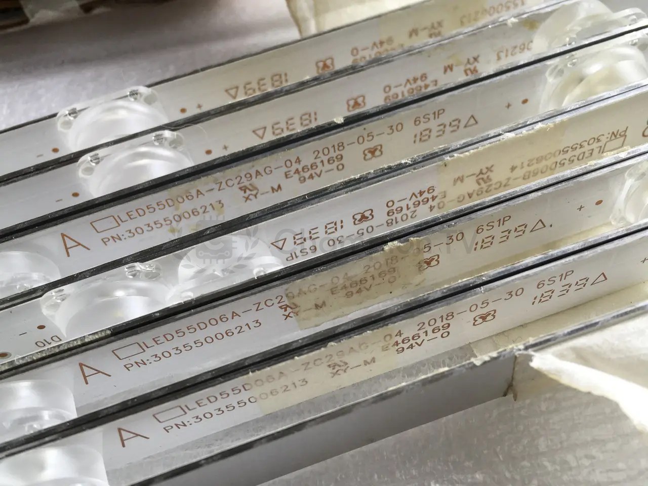 Kivi 55 LED-підсвітка LED55D07A PN30355006213 комплект 10+2шт, б/в