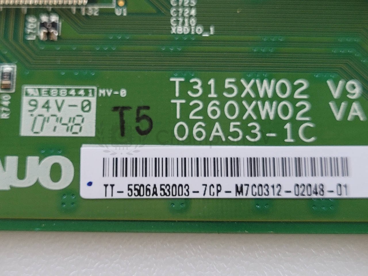 T-con тикон AUO T315XW02 V9 T260XW02 VA 06A53-1C для 32 дюйм та BOE HV430QUB-N1D (43") панелі, перевірена