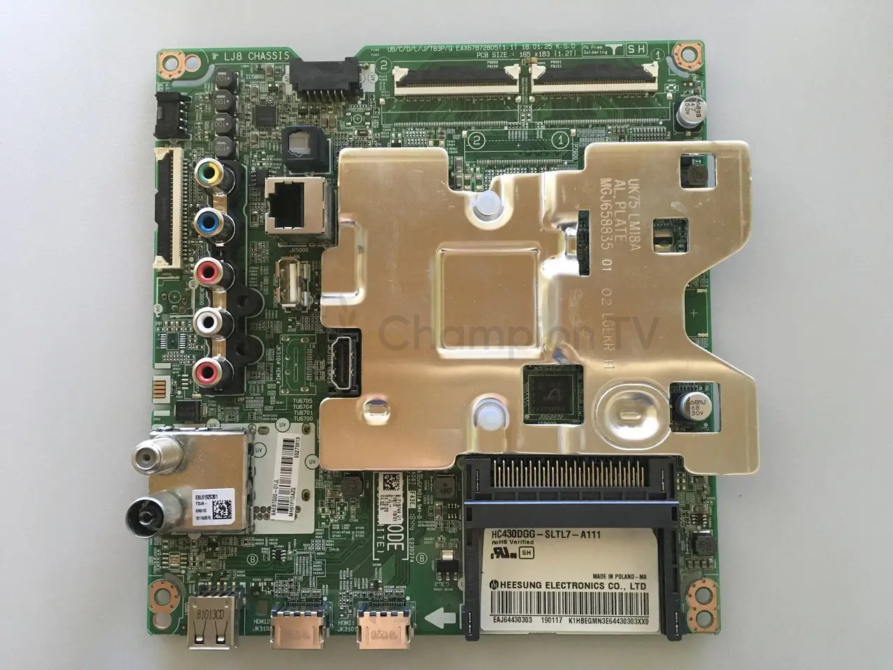Системна плата LG UK75 LM18A LJ8 EAX67872805 43 дюйм mainboard, новий