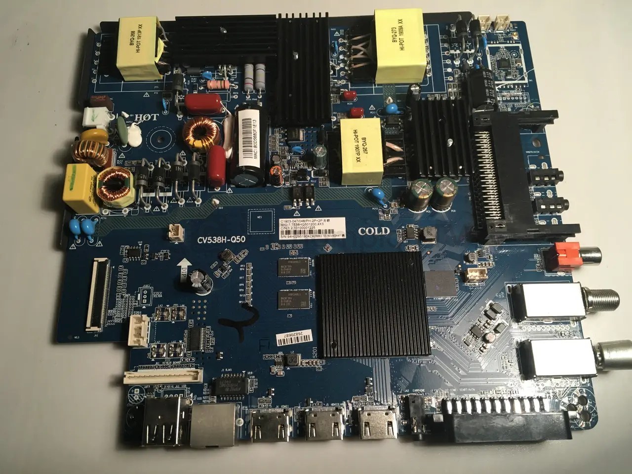 Системна плата Blaupunkt 55UN265 CV538H-Q50 4K UHD mainboard, нова