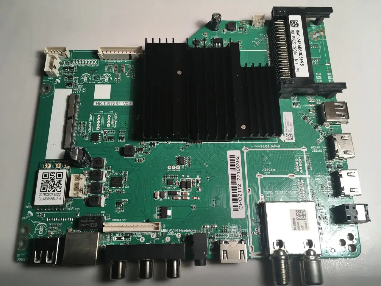 Системна плата Satelit 55U9200WS HK.T.RT2874V09 55 дюймів mainboard, новий