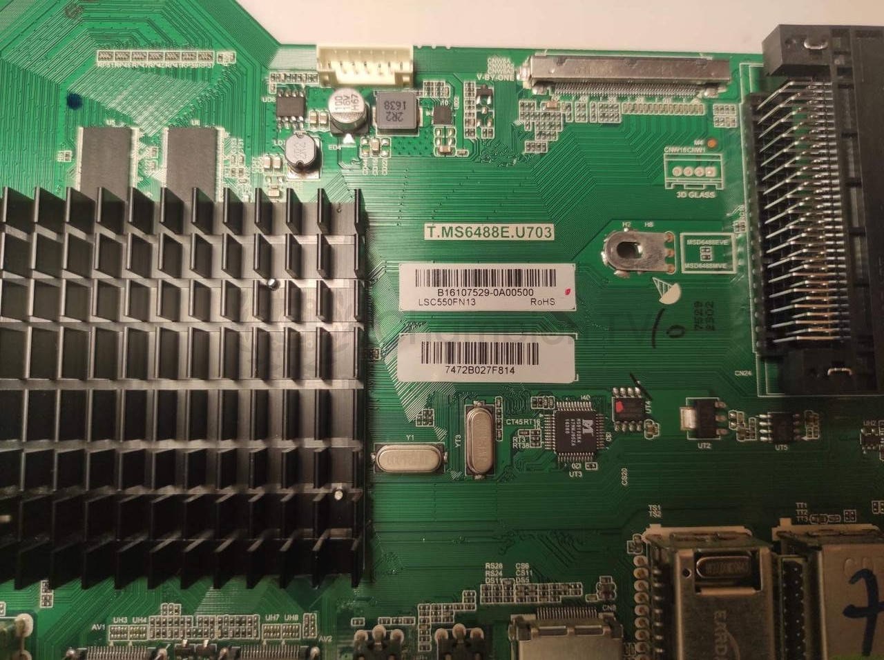 Системна плата Sharp LC-55CUF8372ES T.MS6488E.U703 55" mainboard, робоча