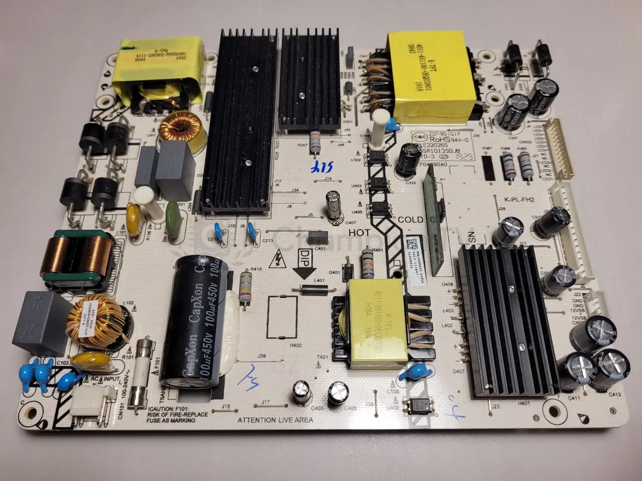 Плата блока живлення телевізора Hisense 55A7GQ K-PL-FH2 LYP04390A0