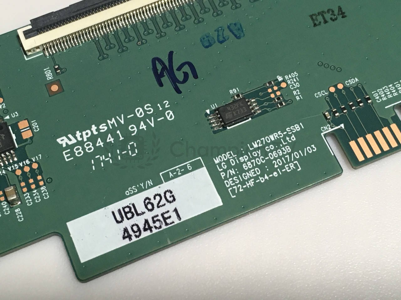 T-con тикон LG 6870C-0693B LM270WR5-SSB1 для 27 дюйм 4K дисплеїв, перевірений