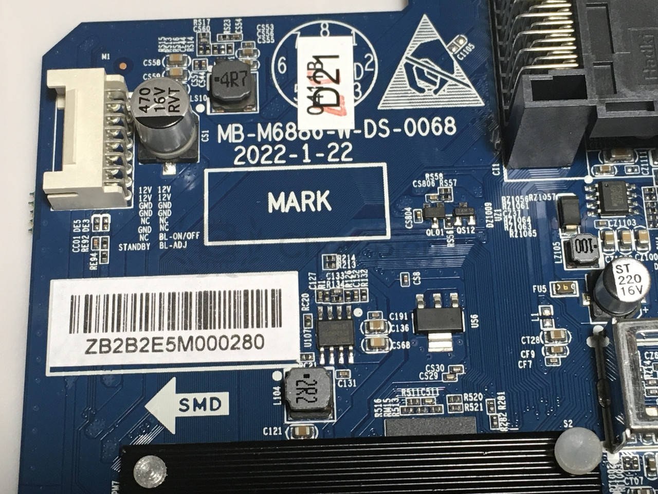 Системна плата Blaupunkt 50UB700 MB-M6880-W-DS-0068 50 дюймів mainboard, нова