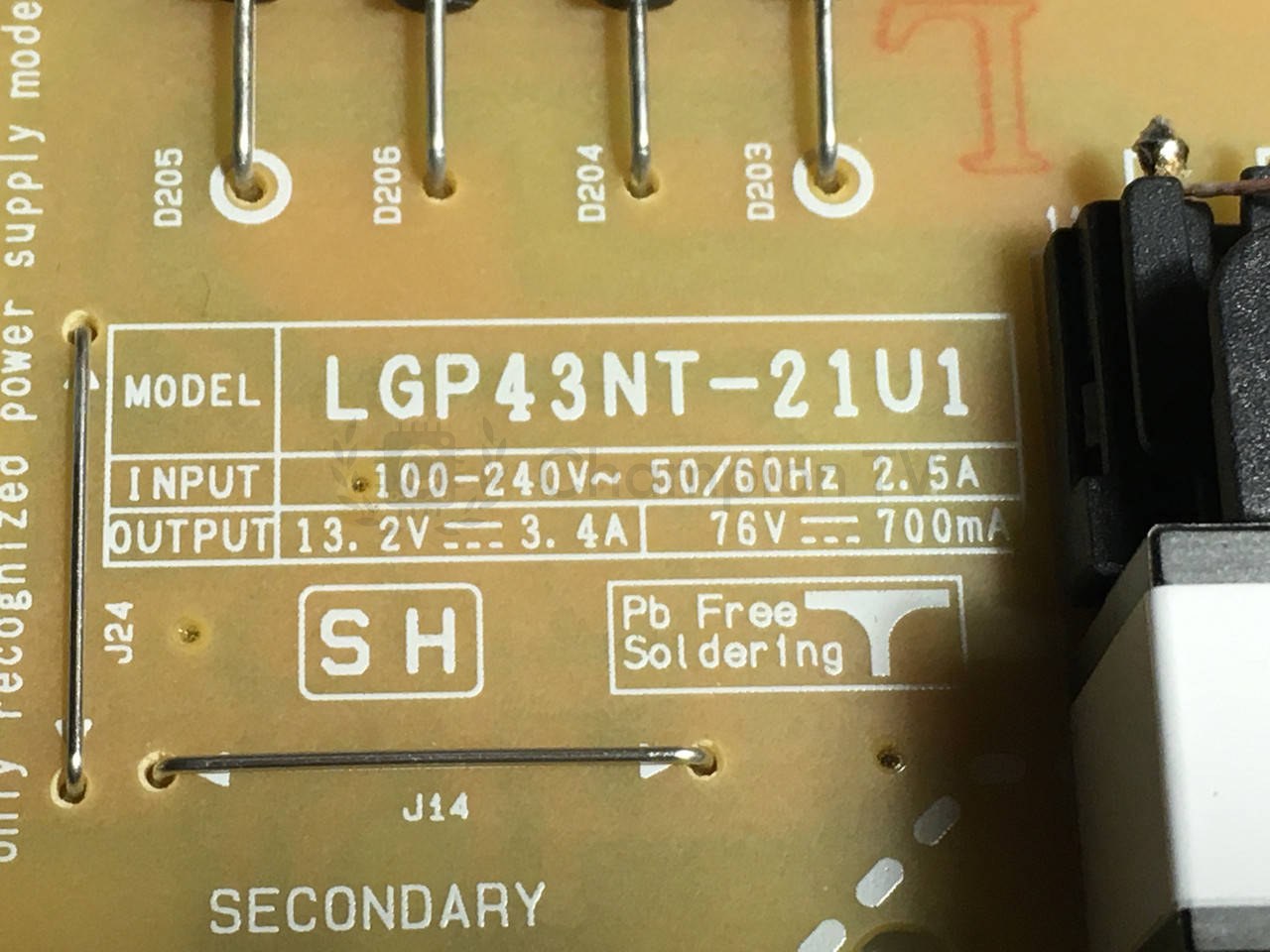 Блок живлення LG LGP43NT-21U1 EAY65895502 для 43NANO756PA 43" PSU, новий