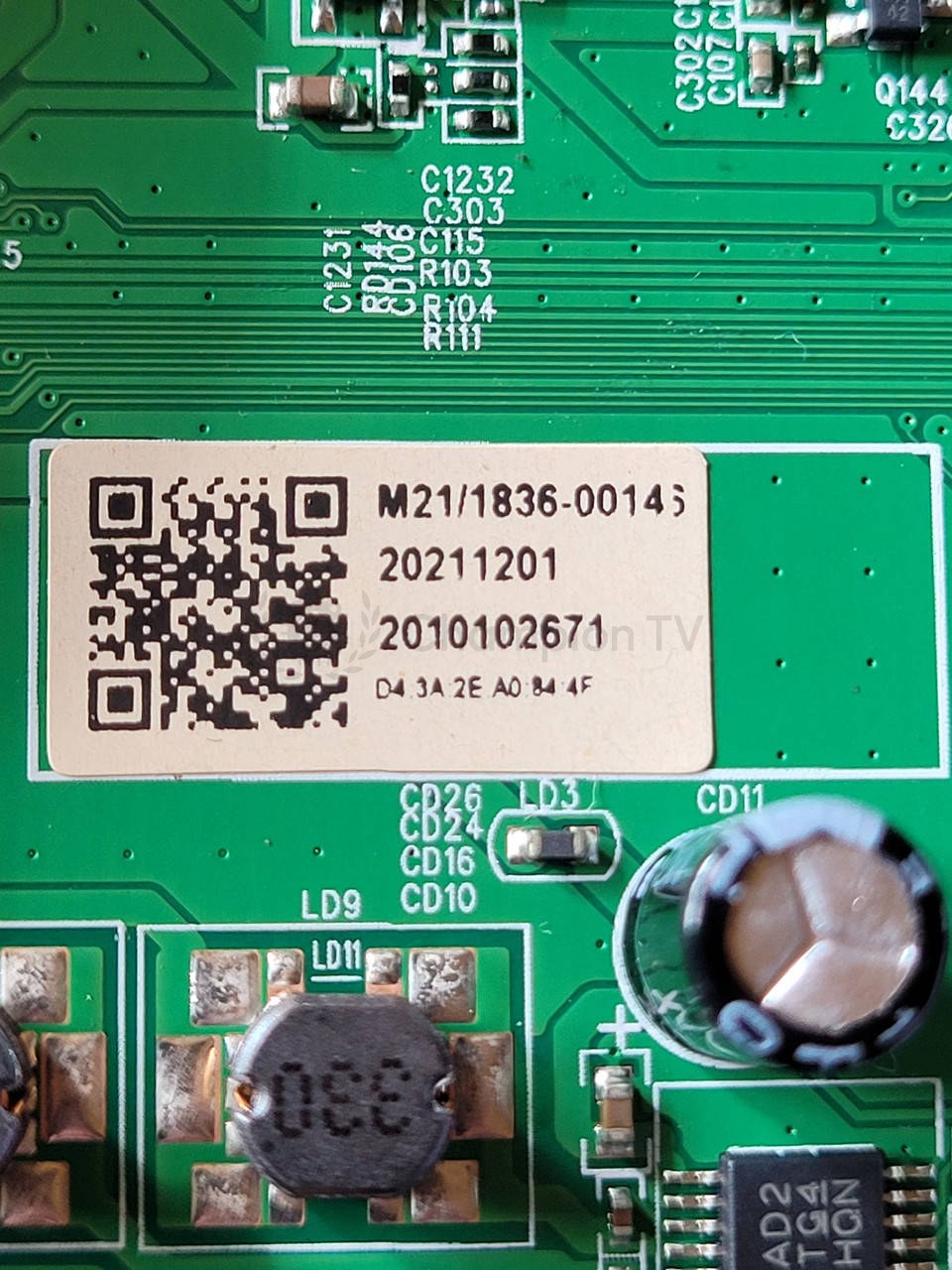 Системна плата Kivi 32F740LB M21/1836-00143 MSD66830-ZC01-01 32" mainboard, новий