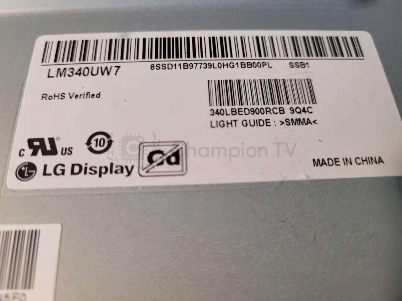 Lenovo ThinkVision P34W-20 LED-підсвітка LM340UW7 SSB1 WLED 34 дюйма комплект, новий