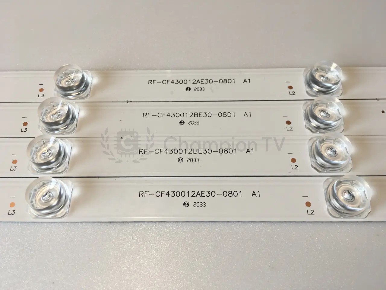 LED-підсвітка 43 дюйм комплект 4 шт RF-CF430012AE30-0801 RF-CF430012BE30-0801 Vestel Panasonic Toshiba, новий