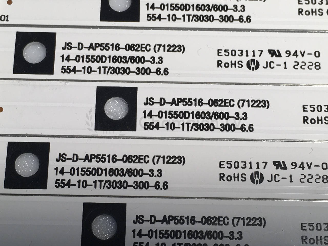 LED-підсвітка LG JS-D-AP5516-062EC (71223) для 55" телевізора, комплект 8 шт, новий