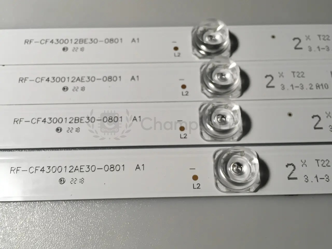 Vestel LED-підсвітка комплект 4 шт RF-CF430012AE30-0801 RF-CF430012BE30-0801 VES430QNZL 43 дюйм, новий