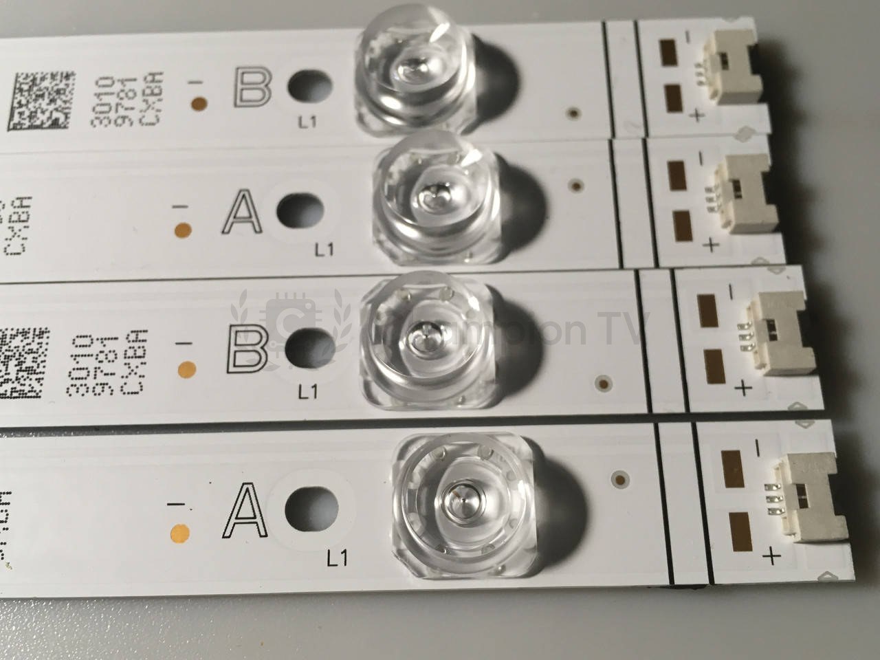 Vestel LED-підсвітка комплект 4 шт RF-CF430012AE30-0801 RF-CF430012BE30-0801 VES430QNZL 43 дюйм, новий
