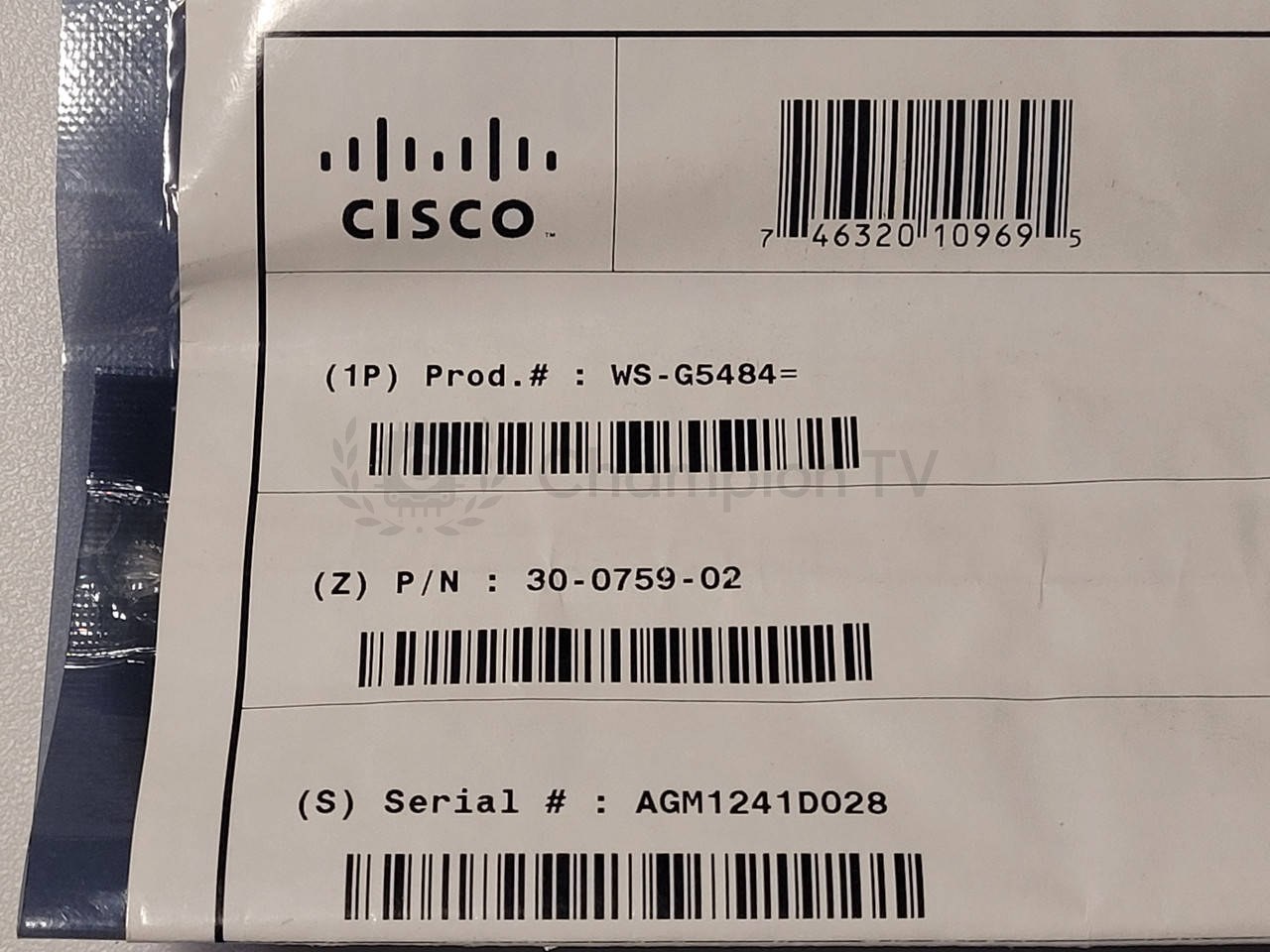 Модуль оптичний Cisco WS-G5484 30-0759-02 AGM1241D028