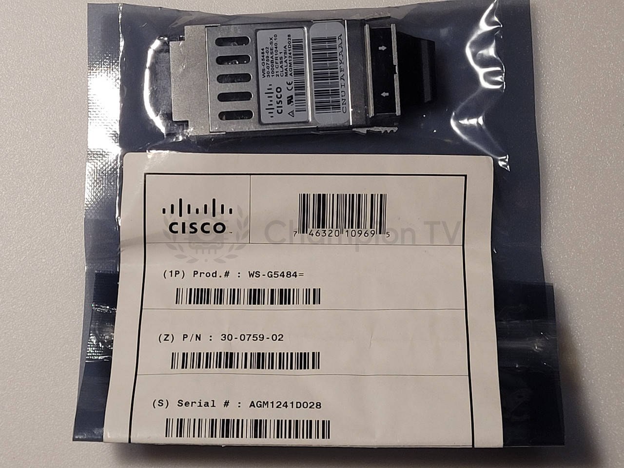Модуль оптичний Cisco WS-G5484 30-0759-02 AGM1241D028