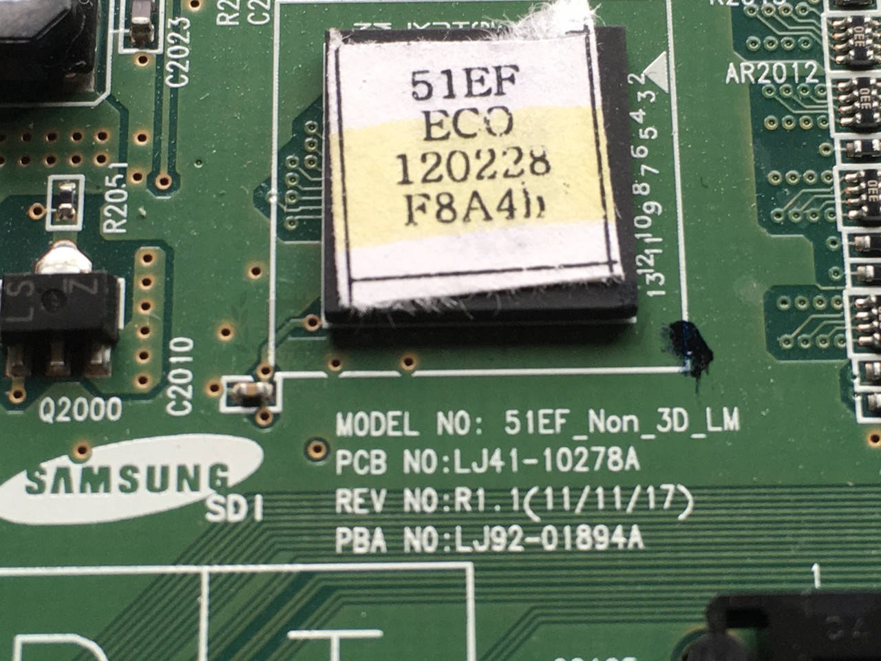 T-con тикон Samsung LJ41-10278A для Samsung PN51E530 / PN51E535 (51") плата матриці, б/у