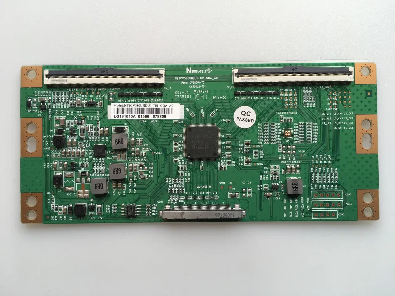 T-con тикон Kivi N2TCV580UHDU1-T01-GOA_A0 для Kivi LE50708M (58 дюймів) плата матриці, нова