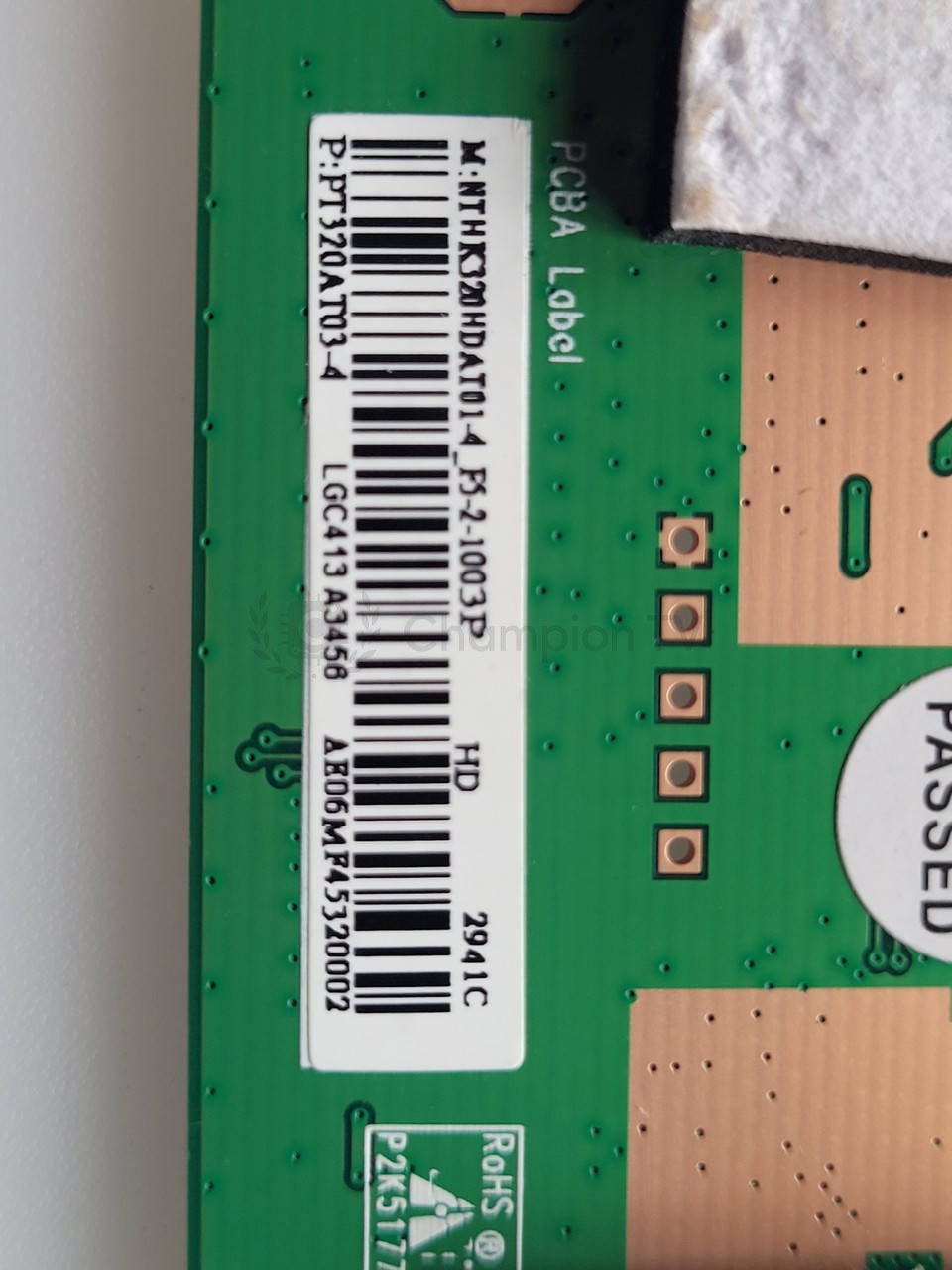 T-con тикон Samsung NTHK320HDAT01-4 для ONN 100012589 (32") плата матриці, новий