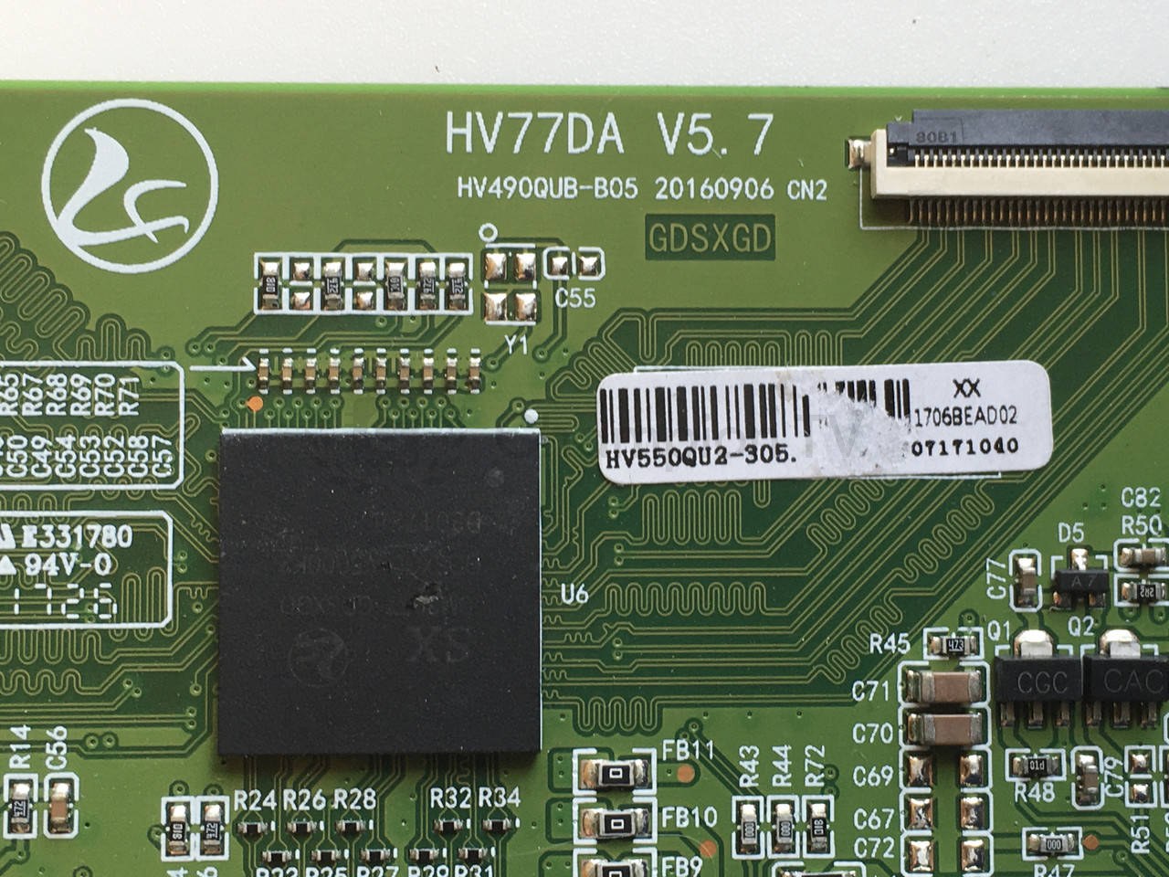 T-con тикон BOE HV77DA V5.7 HV490QUB-B05 для Haier 55E5500U / JVC SI55FS (55") плата матриці, нова
