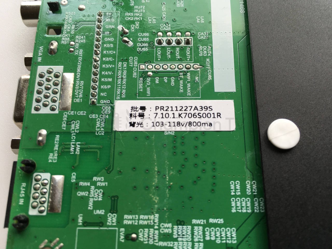 Vinga S65UHD22B TP.SK706S.PC822 65" системна плата mainboard (системная плата), нова