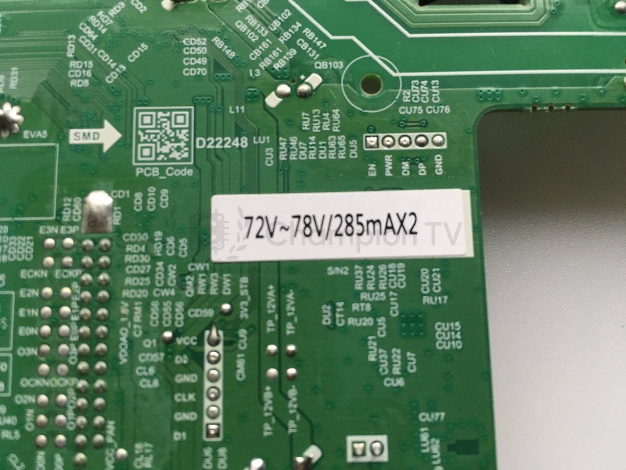 Системна плата Samsung UA56S00 TP.SK513S.PB802(T) 72-78V mainboard, новий