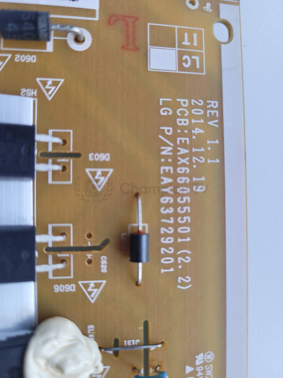 Блок живлення LG LGP55TJ-18U1 PLDK-L703A для 55UK 55UM 55UN 55 дюйм, перевірено