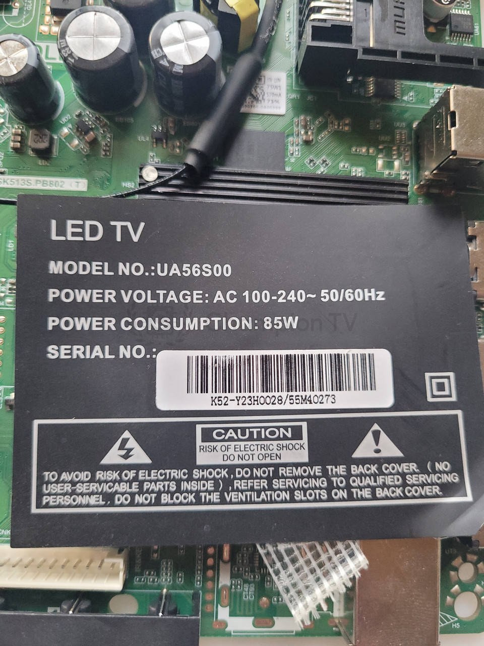 Системна плата Samsung UA56S00 TP.SK513S.PB802(T) 72-78V mainboard, новий