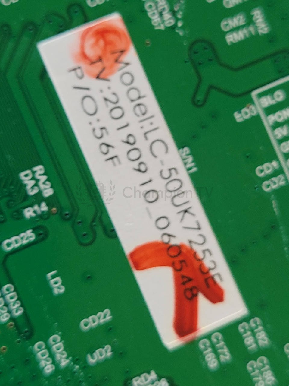 Системна плата Sharp LC-50UK7253E T.MS6886.705 50" mainboard, робочий стан