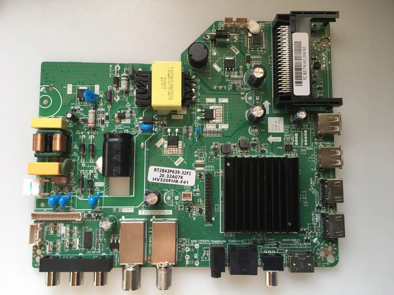 Системна плата 2E 32A07K RT2843P639-32F1 32" mainboard, новий