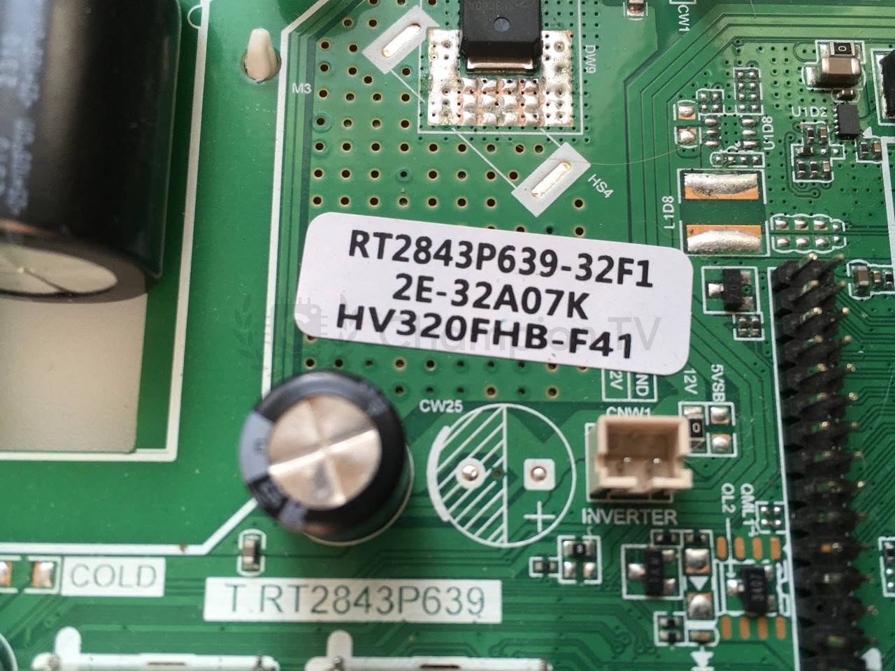 Системна плата 2E 32A07K RT2843P639-32F1 32" mainboard, новий