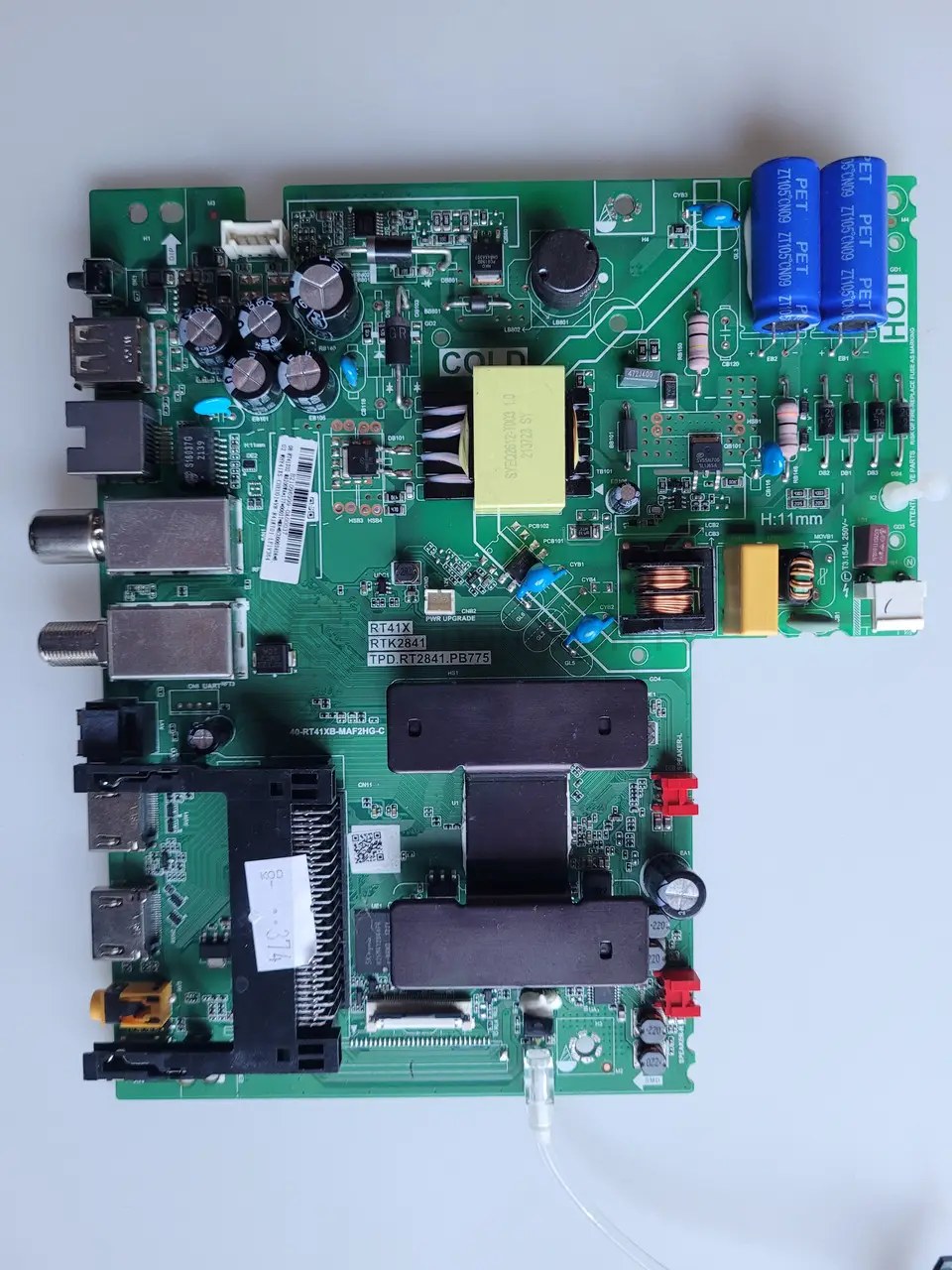 Системна плата TCL 32F510B TPD.RT2841.PB775 RTK2841 mainboard, новий