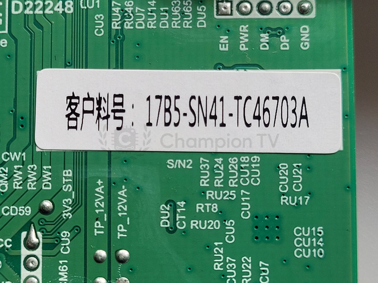 Системна плата Samsung TP.SK513S.PB802(T) L-24002 mainboard 43" Android, новий