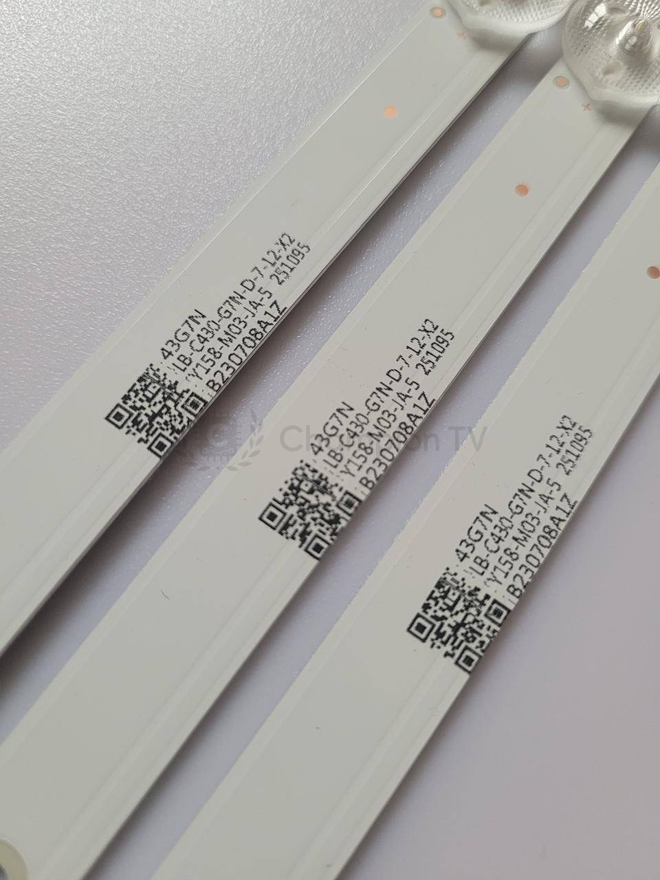 Bravis LED-підсвітка LB-C430-G7N-D-7 43 дюйма комплект 3 планки, новий
