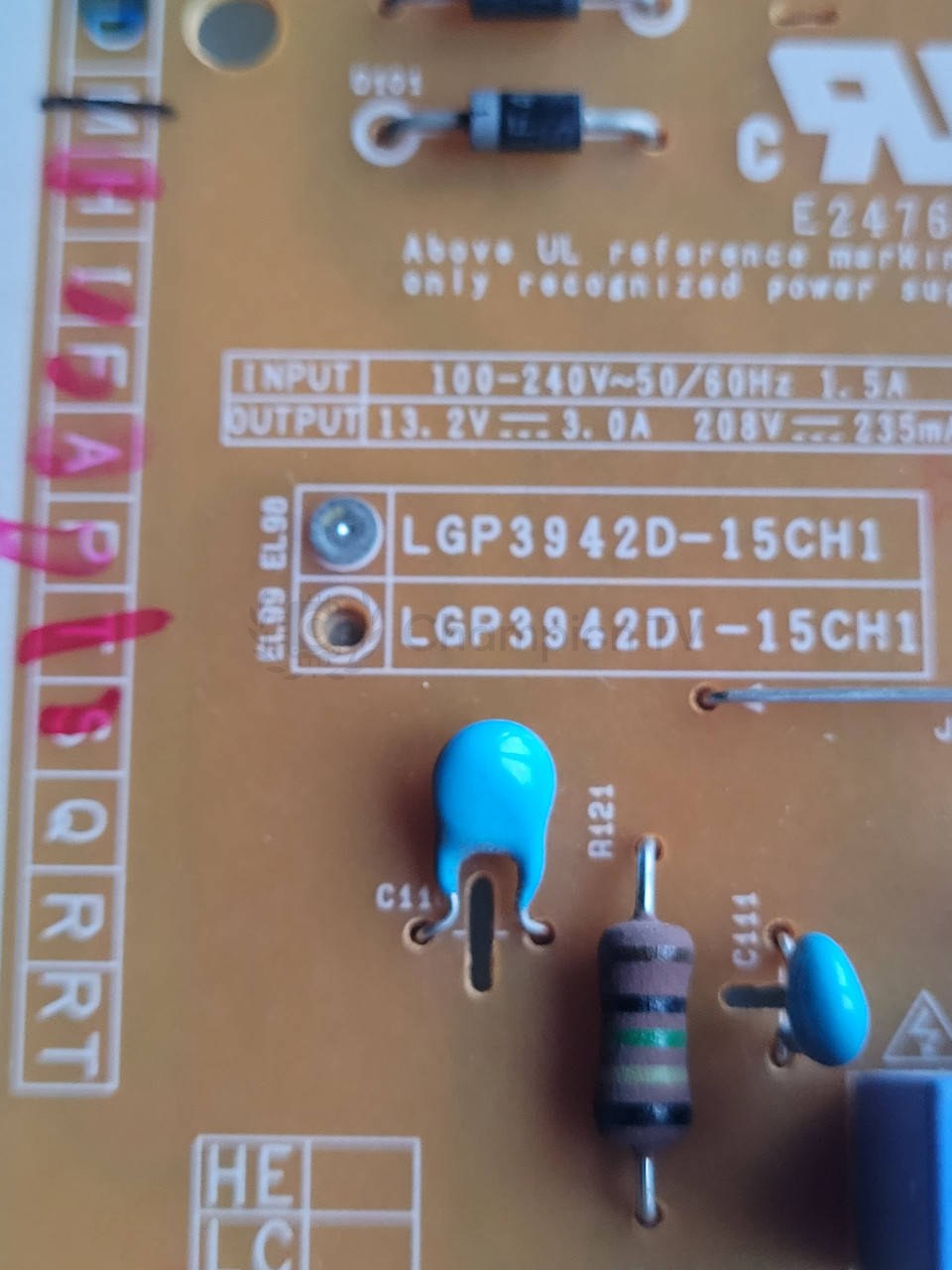 Блок живлення LG 42LF652V LGP3942D-15CH1 PSU, перевірена